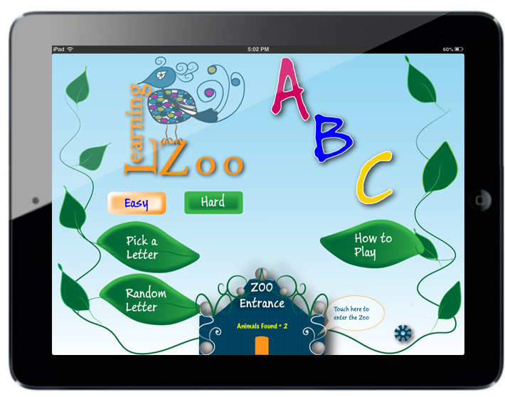 iPad app Learning Zoo ABC